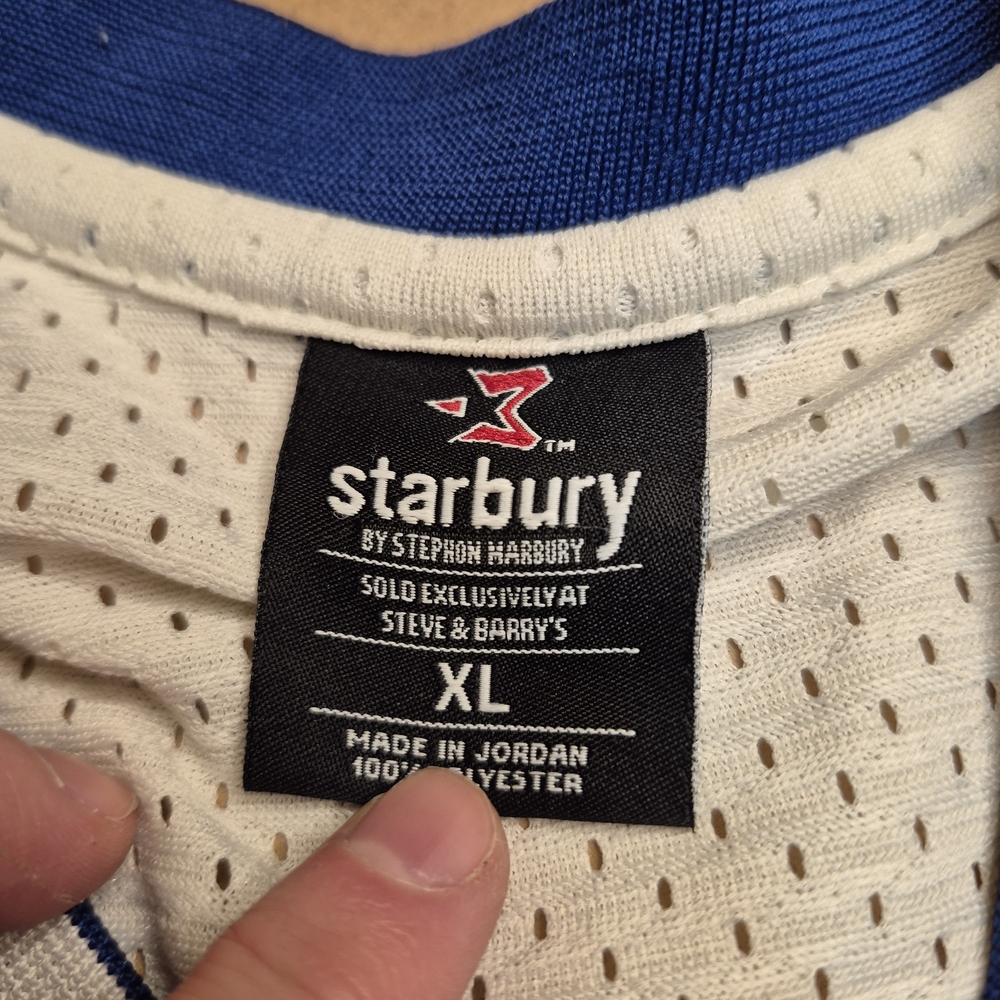 Starbury White & Blue Men's Basketball Jersey - Marbury #3 - Picture 5 of 6